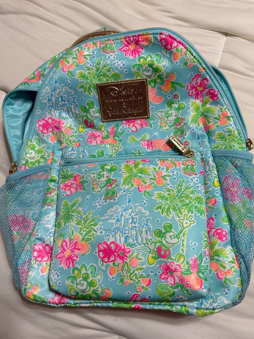 Lilly Pulitzer Floral Minnie and Mickey Backpack
